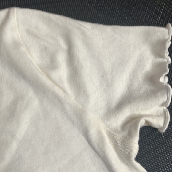 White Short Sleeve Tee Sz M - Picture 3 of 7